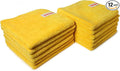 Mothers Professional Grade Premium Microfiber Towels 12-Pack 16”x16” — Dual-Nap 400 GSM Lint-Free Clear Coat Safe Ultra-Soft &amp Absorbent for Wax Polish Detailers Glass &amp Interior (90-