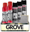 2x Stainless Steel Cleaner &amp Polish 17 oz Spray + 3x Weiman Stainless Steel Cleaner and Polish Bundle with Microfiber Towel – Cleans Polishes and Protects Surfaces – Gift Set (5 Items)