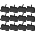 Genuine Joe GJO02406 Heavy-Duty Black Plastic Dust Pan 12-inch (Pack of 12)