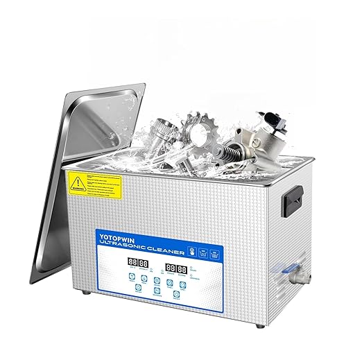 30L Ultrasonic Cleaning Machine with Digital Timer &amp HeaterTouch Button ControlPower-Off MemoryProfessional Lab Ultrasonic Cleaner 600W Sonic Part Cleaner Stain Removal