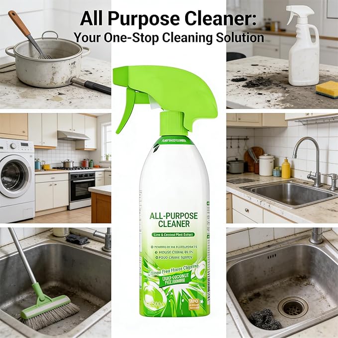 Cleanways All Purpose 500ml Multipurpose Clean-Er for House Cleaning Supplies Deep Clean Spray Quick-Easy Stain Removal (2PCS)