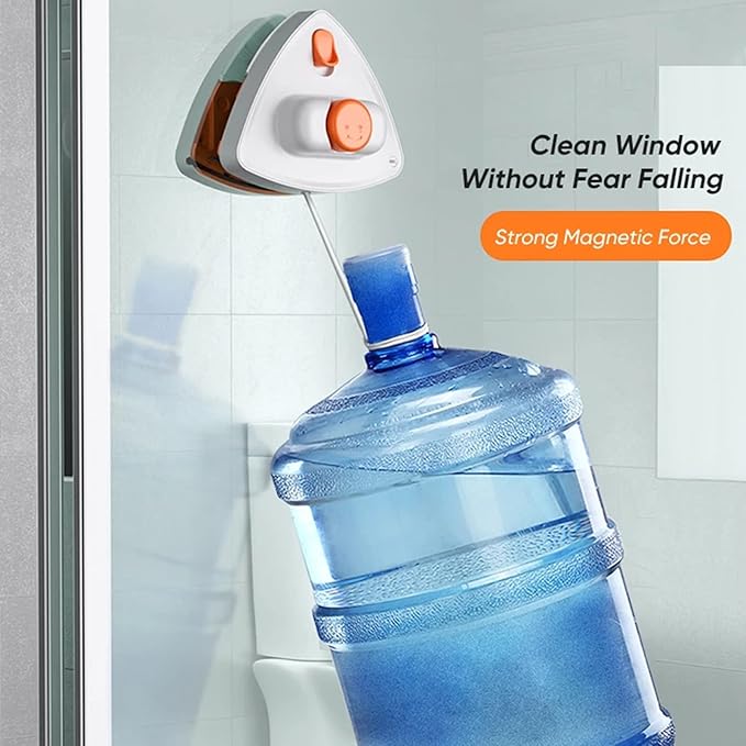 Magnetic Window Cleaner Double Side Magnetic Window Cleaner 10-Files Adjustable Glass Wiper Glider Washing Brush Thickness 5-35Mm10~30mm