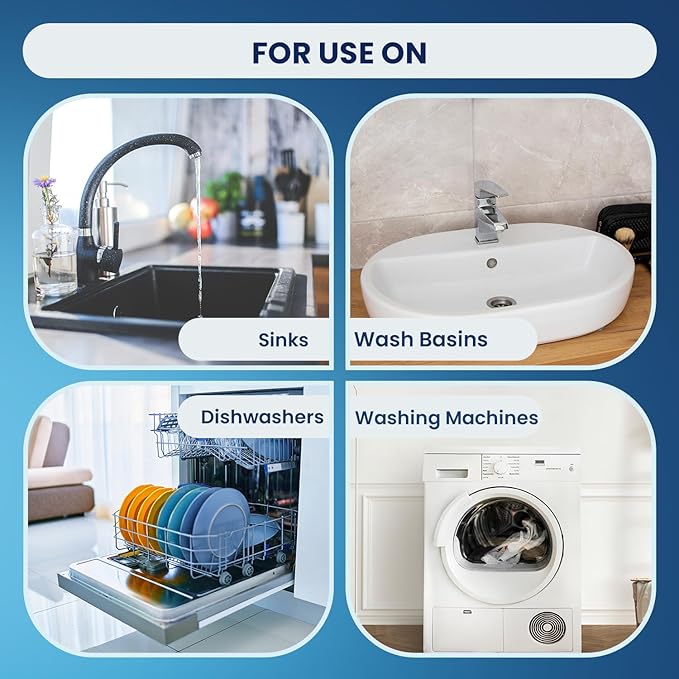 Professor Amos Fast PM Drain Maintenance Powder Concentrate Preventative Drain Cleaner Powder Garbage Disposal Washing Machine Dishwasher Sink Bathtub Shower 24 Oz