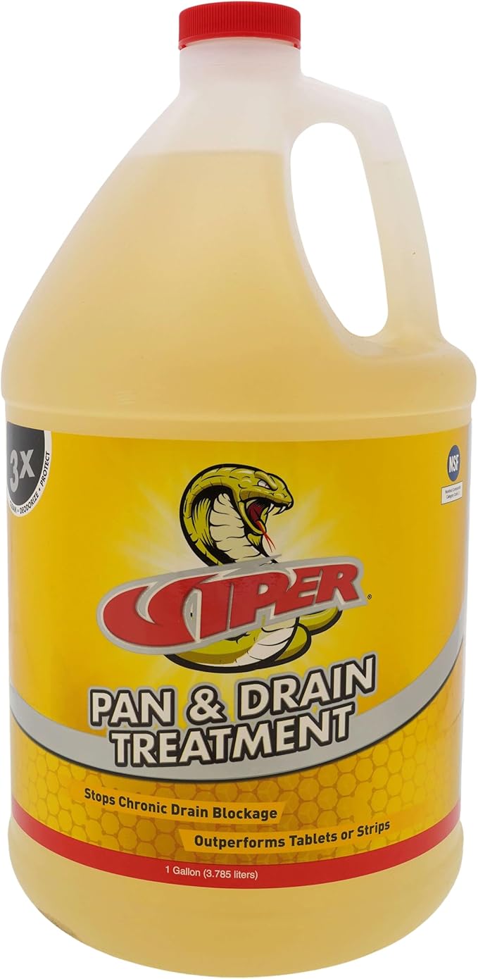 Refrigeration Technologies Viper Pan &amp Drain Treatment 1 Qt RT800S or 1 Gal RT800G Yellow (1 Gallon 1)