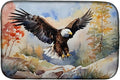 Caroline's Treasures DAC3213DDM Eagle Dish Drying Mat Absorbent Dish Drying Mat Pad for Kitchen Counter Dish Drainer Mat for Countertop 14 x 21 Multicolor