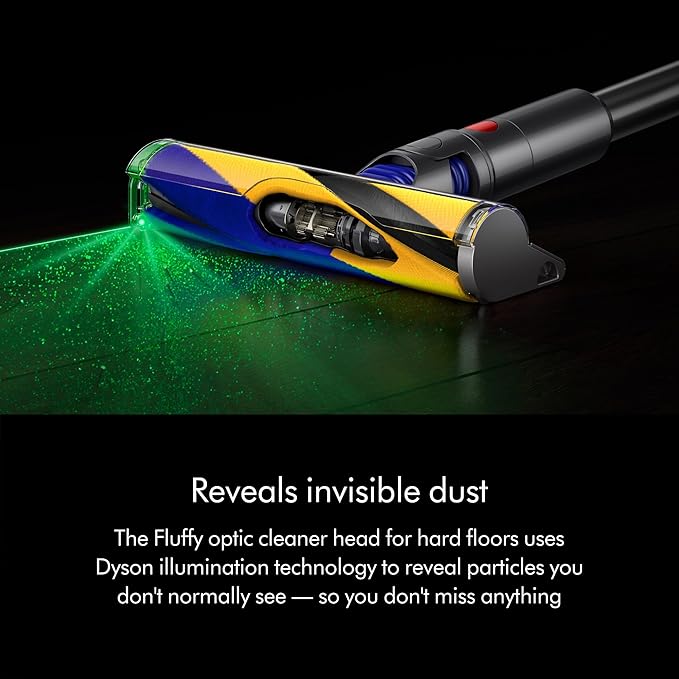 Dyson V12 Detect Slim Cordless Vacuum CleanerYellow/Iron (Renewed) Large