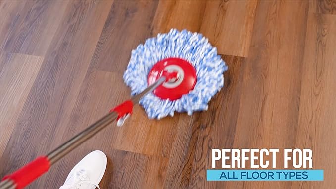 SIMPLI-MAGIC 79229 Spin Including 3 Mop Heads Regular Blue/Grey