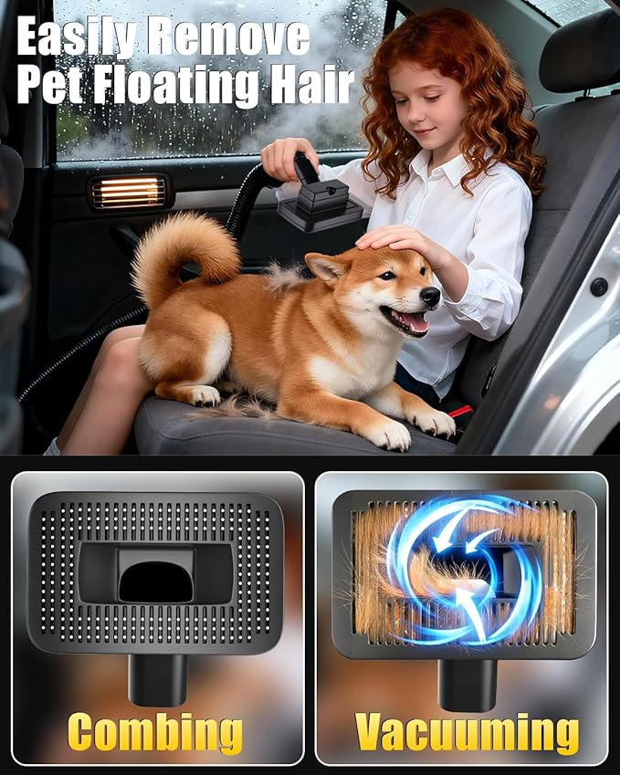 SEEDUSTRY Handheld Vacuum Cleaner Cordless Mini Small Car Vacuum Portable Pet Hair Vacuum 3 Suction Modes-Up to 18000pa 6 Blow &amp Suck &amp Deflate &amp Inflate Nozzles for Car Pet Office