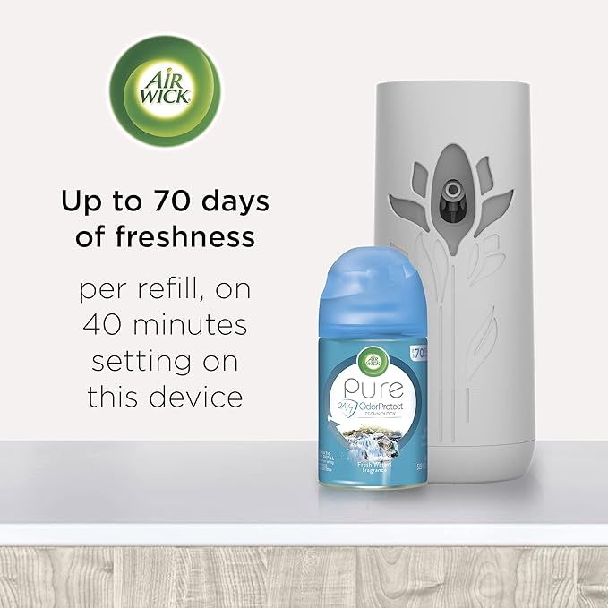 Air Wick Automatic Air Freshener Spray Refill 1ct Apple Cinnamon Odor Neutralization Essential Oils