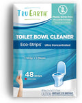 Tru Earth Toilet Bowl Cleaner Eco-Strips | Plastic Jug-Free Septic-Safe For Cleaning | Easy to Use | 48 Strips