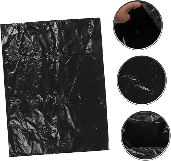 25pcs Thickened Trash Bags Heavy Duty Garbage Liners for Kitchen Bathroom Leak-resistant Trash Storage Bags for Indoor Outdoor Use
