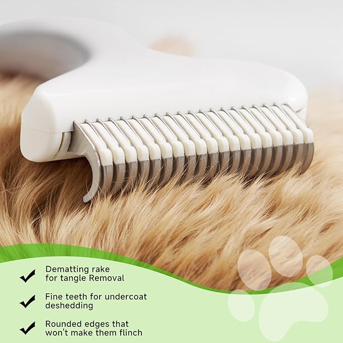 Pet Steam Brush for Dog &amp Cat – shower bath brush – Steam for Shedding &amp Grooming Water Brush for Long &amp Short Haired Pets Spritz Defur Comb 3-in-1 Spray Hair Removal Comb Includes 1*Water
