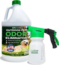 Nature's Freedom Hose-End Outdoor Pet Odor Eliminator – Gallon Enzyme Cleaner with Spray Gun for Yard Turf Patios Kennels Concrete