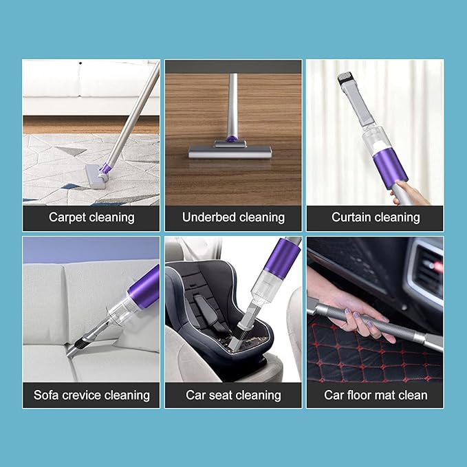 Vacuum Cleaner40min Runtime Cordless Vacuum Cleaner Stick Removable Handheld Vacuums Detachable Battery Anti-Tangle Vacuum Cleaner for HomeCarpet and Hard Floor Pet Hair