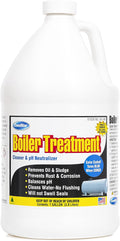 ComStar Boiler Treatment w/Blue Color Indicator Boiler Water Cleaner &amp pH Neutralizer Prevents Rust Scale in Boiler Water Without Flushing Helps to Remove Oil &amp Sludge 1 Gallon (35-145)