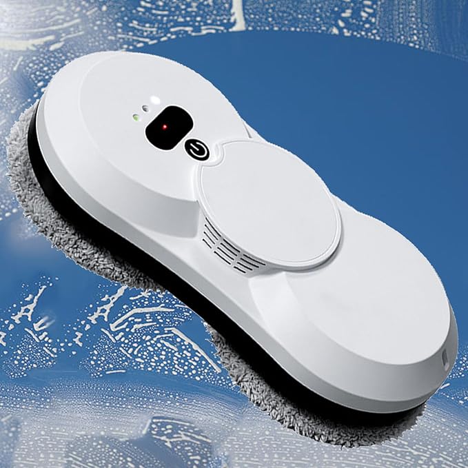 Window Cleaning Robot Window Robot Vacuum Cleaner 2800Pa Strong Suction Smart Window Cleaning Robot Remote Control Cleaning for Interior/Exterior Windows Mirror Door