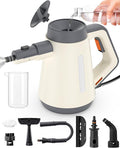 Handheld Steam Cleaner for cleaning 1500W 15s Fast-Heat Lockable Steam Trigger &amp Accessories No Cooling Add Water Anytime Multi-Steam Cleaner for Home Car Bathroom Kitchen Upholstery Gro