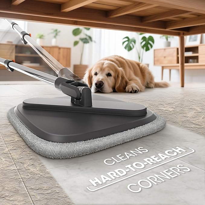 Mop and Bucket Set Spin Mop with Separate Dirty Water System Deep-Cleaning Mops for Floors Versatile Mops for Walls