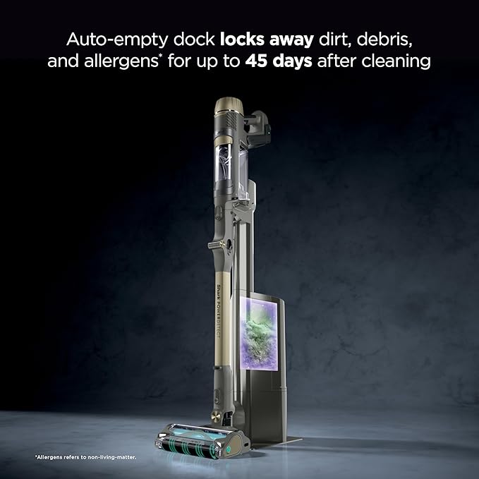 Shark PowerDetect Pet Plus Clean &amp Empty Cordless Stick Vacuum &amp Auto-Empty System Powerful Suction HEPA Filtration Carpet &amp Hard Floor Portable Stick Vacuum for Pet Hair Dark Gray