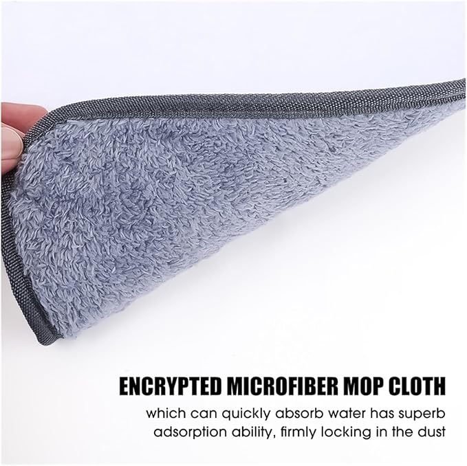 10PCS Triangle Microfiber Cloth Dust Mop Replacement Head Pads Large Glass Cleaning Sweeping Rags Floor Clean Tool