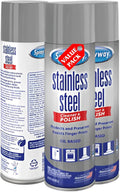 Spra-way Stainless Steel Cleaner Oil-Based Foaming Formula 15 oz Aerosol Pack of 3