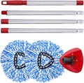 Replacement Parts - 2 Mop Head Base Handle Replacement Spin Mop（Blue）