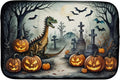 Caroline's Treasures DAC2239DDM Dinosaurs Spooky Halloween Dish Drying Mat Absorbent Dish Drying Mat Pad for Kitchen Counter Dish Drainer Mat for Countertop 14 x 21 Multicolor