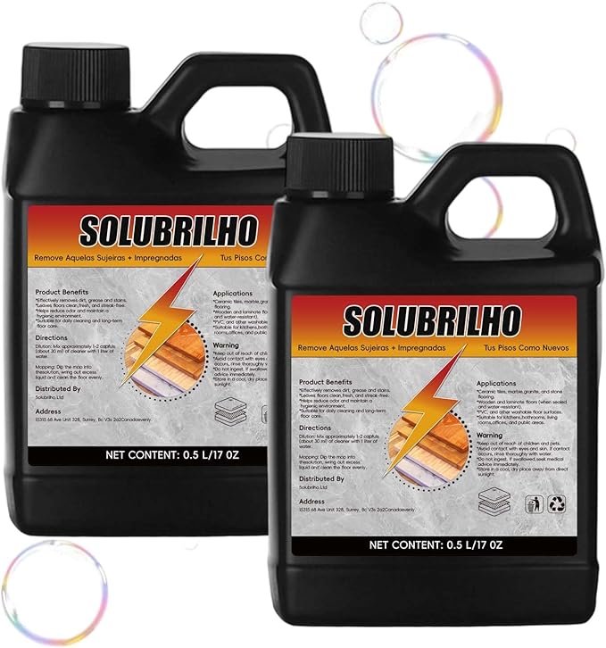 Tile Cleaner Original Floor Cleaner Heavy Limpa Pisos Deep Cleaning Multipurpose Powerful Stain Removing Liquid for Floors Bathroom Shower Kitchen (1 2 PCS)