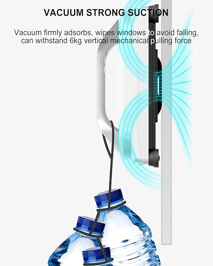 Window Cleaning Robot Automatic Window Cleaner With Water Spray Smart Window Glass Cleaner For High Rise 3000Pa Strong Suction Low Noise