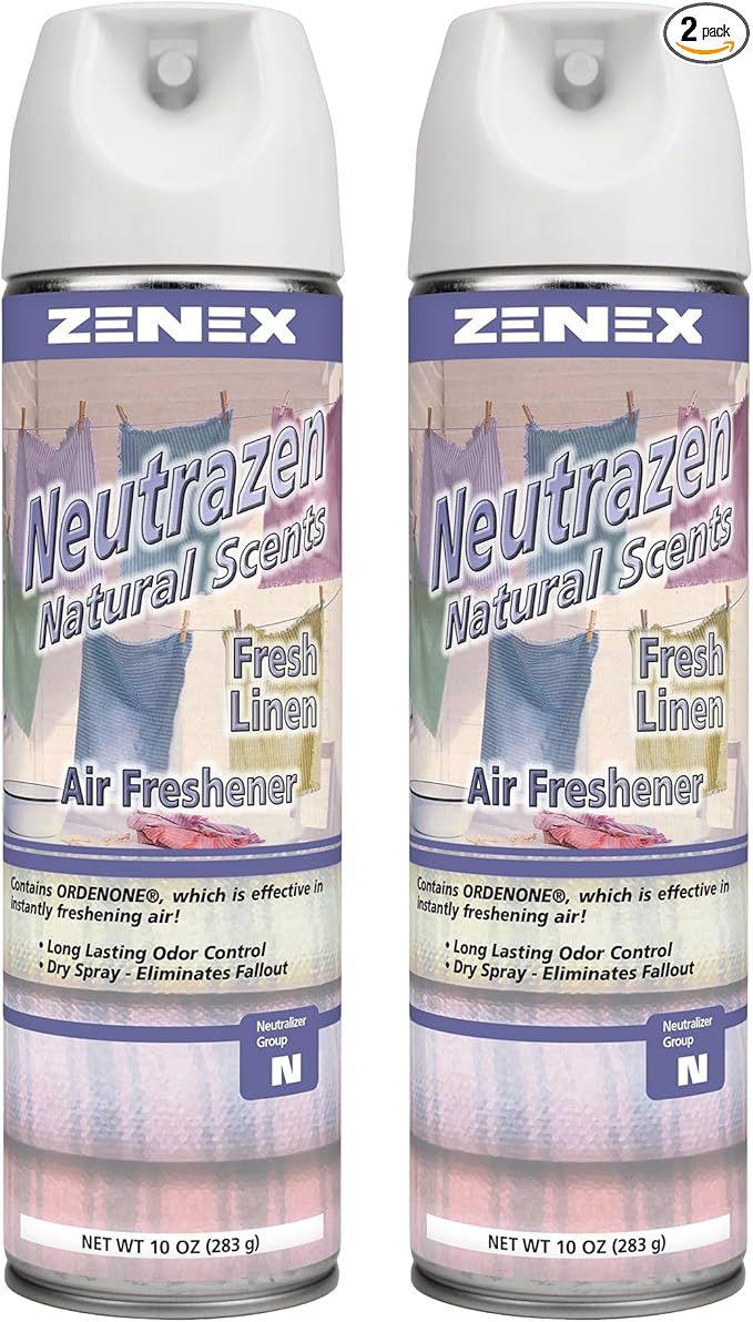 Neutrazen Natural Scents Air Freshener | Air Sanitizer Spray | Odor Neutralizer with Ordenone® Technology | Fresh Linen Scent | 20 oz (2 Pack) | Made in USA