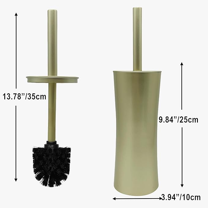 Vince Camuto Toilet Bowl Brush with Holder Durable Bathroom Cleaning Tool Modern Design for Easy Toilet Maintenance Bathroom Cleaner Brush for Efficient Cleaning and Hygiene