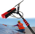 Solar Panel Cleaning Kit - 36ft Water Fed Rod Brush for Windows &amp Roof Efficient Solar Panel Glass Cleaner Outdoor Washing Equipment for Home &amp Business