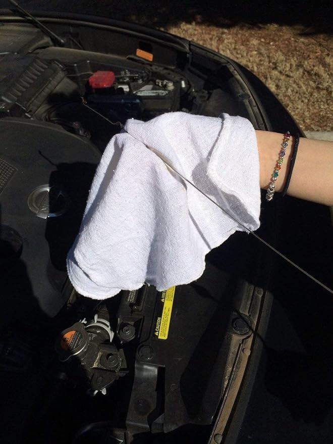 Avalon Towels Cotton Shop Rags – (Pack of 600) Size 12x14 Inches Cleaning Rags – Absorbent Shop Towels and Multipurpose Cleaning Towels for Automobiles Industries Garage and Homes (White)