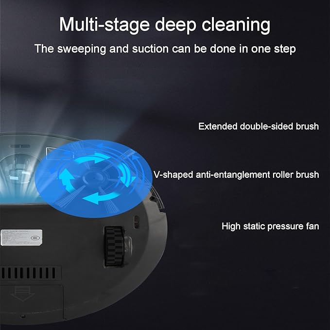 Vacuum Cleaner Efficient Cleaning Precise Navigation Strong Suction Power Dual-Mode Switching a Great Helper for Home Cleaning