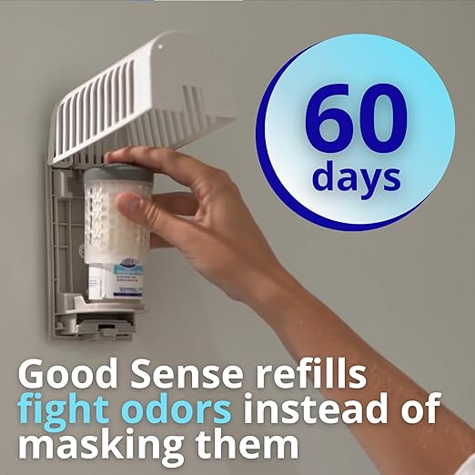 Diversey 100910595 Good Sense 60 Day Air Care System Cartridge Deodorizer &amp Freshener for Restrooms Gyms &amp High Traffic Public Spaces Fresh Scent Refill 1-Cartridge (Pack of 6)