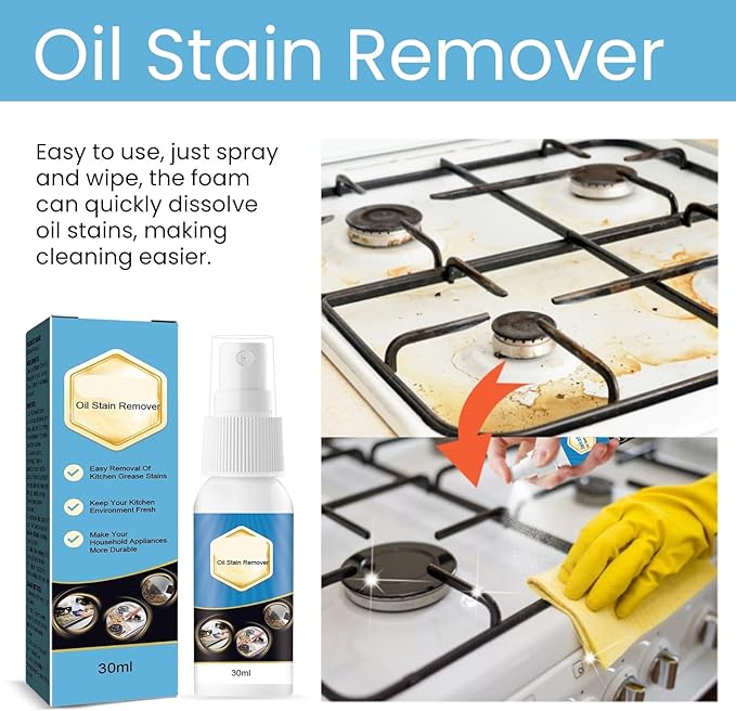 Kitchen Grease Remover - Heavy Duty Cleaner For Oven Hoods Stovetops Sinks &amp More(3PCS)