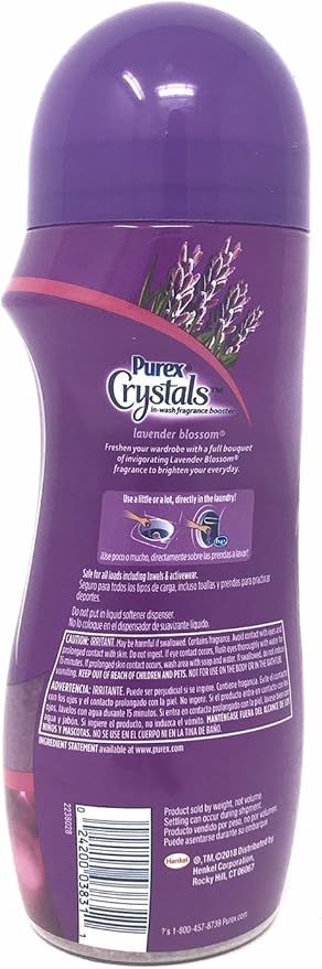 Purex Crystals In-Wash Fragrance Booster Lavender Blossom 15.5 Ounces (Pack of 2)
