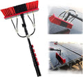 Photovoltaic Panels Cleaner Pole Kit with Water Fed Pole and Hose Window Glass and Solar Panels Cleaning Brush Equipment6M/20FT