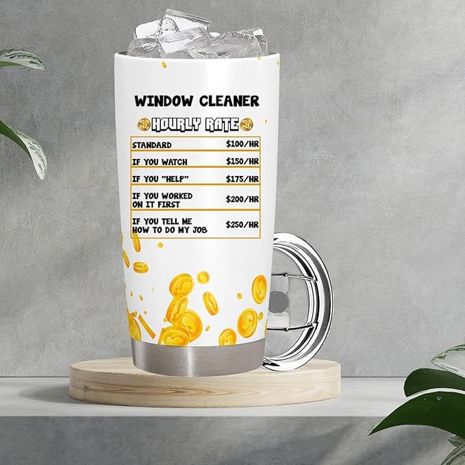 Generic Window Cleaner Gifts Gift For Window Cleaner Window Cleaner Promotion Gift thank you Window Cleaner appreciation gift Tumbler 20 Oz