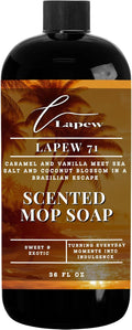 Lapew 71 Scented Mop Soap - Luxury Floor Cleaner Concentrate for Mopping Tile Laminate Vinyl &amp Hardwood | Streak-Free Low-Foam | 36 oz