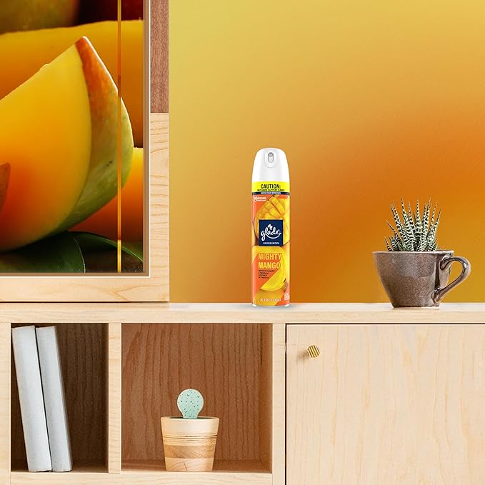 Glade Air Freshener Room Spray Mighty Mango 8.3 oz 6 Count