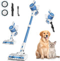 Cordless Vacuum Cleaner for Home 8-in-1 Lightweight Stick Vacuum with 45Mins Runtime Powerful Suction Anti-Tangle Rechargeable Cordless Vacuum for Hardwood Floor Carpet Pet Hair W-N505