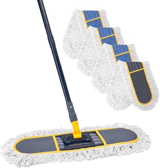 24 Commercial Dust Mop and 5 Pack Dust Mop Pads