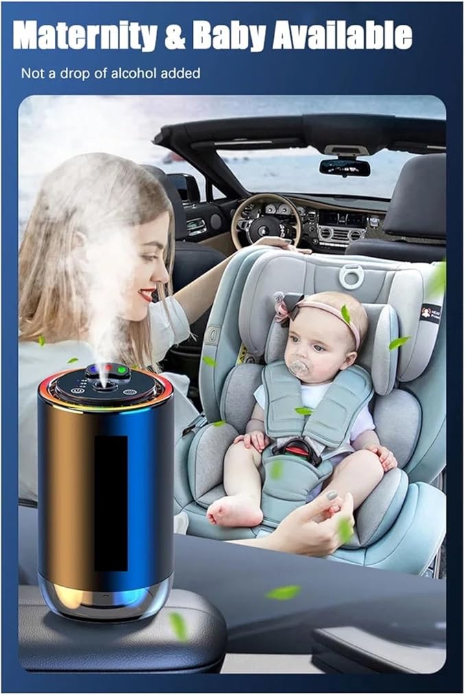 3-Color Starry Sky Car Aromatherapy Diffuser - Automatic Air Freshener &amp Perfume Sprayer for Baby and Family(50ML X09 Ocean)