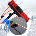 Window Washing Kit with Extension Pole Water Fed Pole Extendable Window Cleaner Adjustable Brush Head Multifunctional Cleaning Brush for Solar Panel Window Glass (Color : Brush head-50cm Size