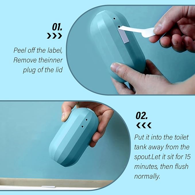 Toilet Bowl Cleaners with Lift 3Pcs Automatic Long Lasting Toilet Tank Cleaner with Fresh Scents 250g Multiple in One Cleaner in Bottle for Home Hotel Home Decor