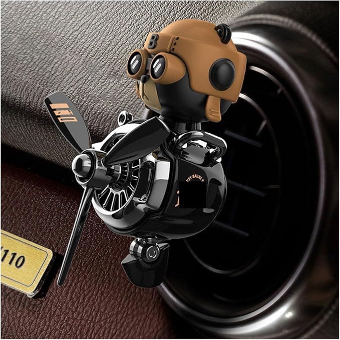 Cool Bear Car Air Freshener Rotating Fan Vent Clip Perfume Diffuser for Accessories &amp Decoration