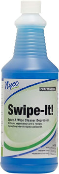 Nyco Swipe-It! Spray &amp Wipe Cleaner Degreaser - 32 oz Bottle - Quickly Cuts Through Tough Dirt Grease Grime - (NL212-Q12)