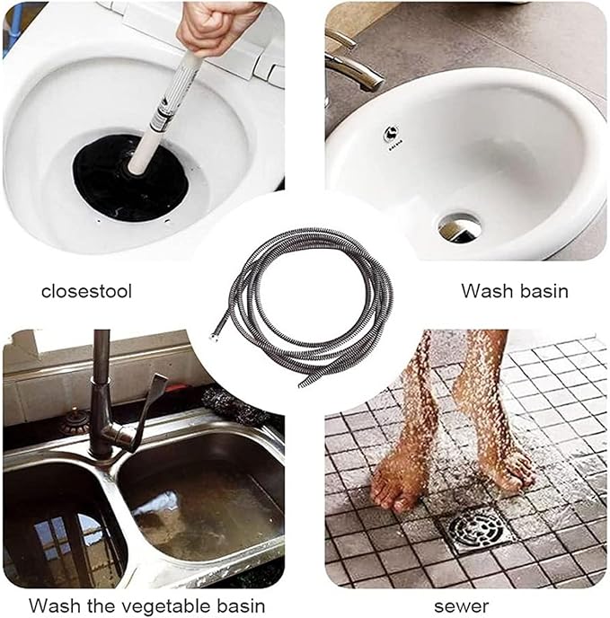 Pipe Dredging Tool | Cleaner Gripper Clog Remover Pipeline Grabber Cleaner GripperUniversal Bendable Hose Flexible Grabber Pick Up Reacher Tool For Clog Remover In Bathtub Bathroom