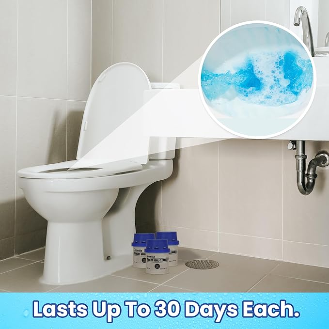 Toilet Bowl Cleaners Automatic Toilet Bowl Cleaner Tablets Long Lasting Toilet Cleaners for Inside The Bowl In Tank Bowl Cleaner Easy To Use Toilet Tank Cleaner - 6 Months Supply - 6 Pack